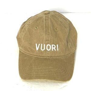 Vuori Strapback Hat Cap Khaki Brown Adjustable